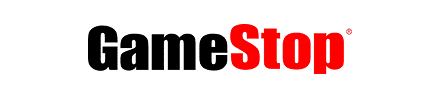 The GameStop logo features the word "Game" in black and "Stop" in bold red letters.