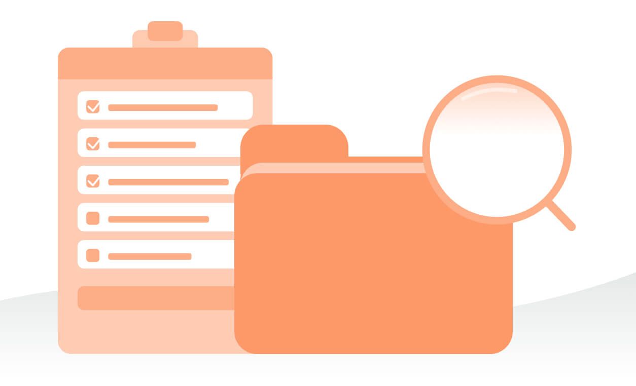 Clipboard, folders, and magnifying glass symbolize analyzing traditional portfolio management tools for P&L impact.