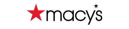 Macy's logo with a red star and black lowercase text on a green background.