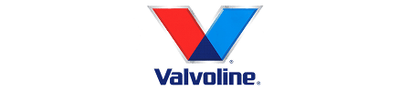 Valvoline logo featuring a stylized red and blue "V" above the word "Valvoline" in blue text.