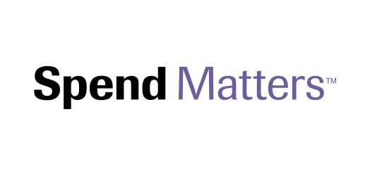 The image displays the Spend Matters logo with the words "Spend" in bold black and "Matters" in purple.